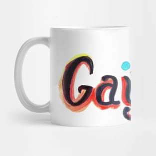 Watercolor Flower Gay Pride Mug